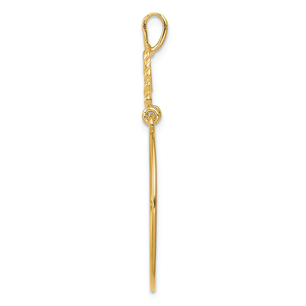 FJC Finejewelers 14k Yellow Gold Polished 5-heart Charm Holder