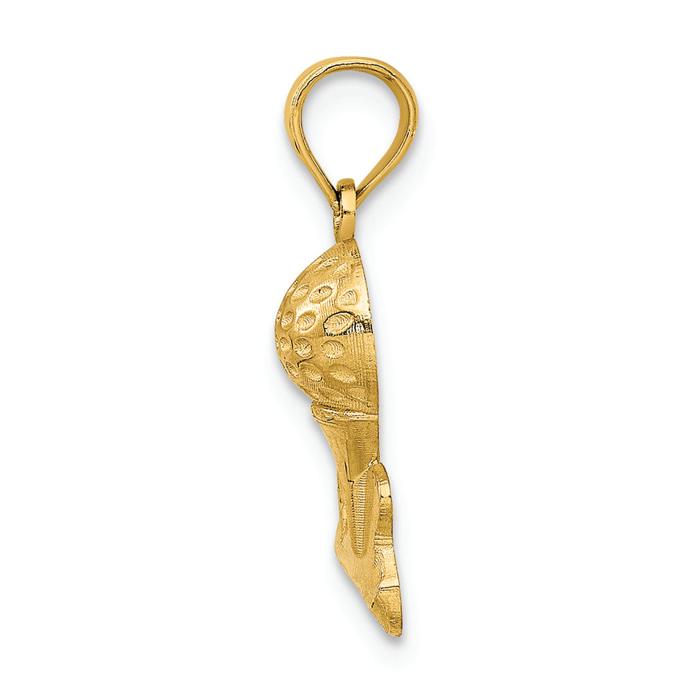 FJC Finejewelers 14k Yellow Gold Solid Polished Golfing Charm