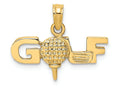 FJC Finejewelers 14k Yellow Gold Solid Polished Golf Charm