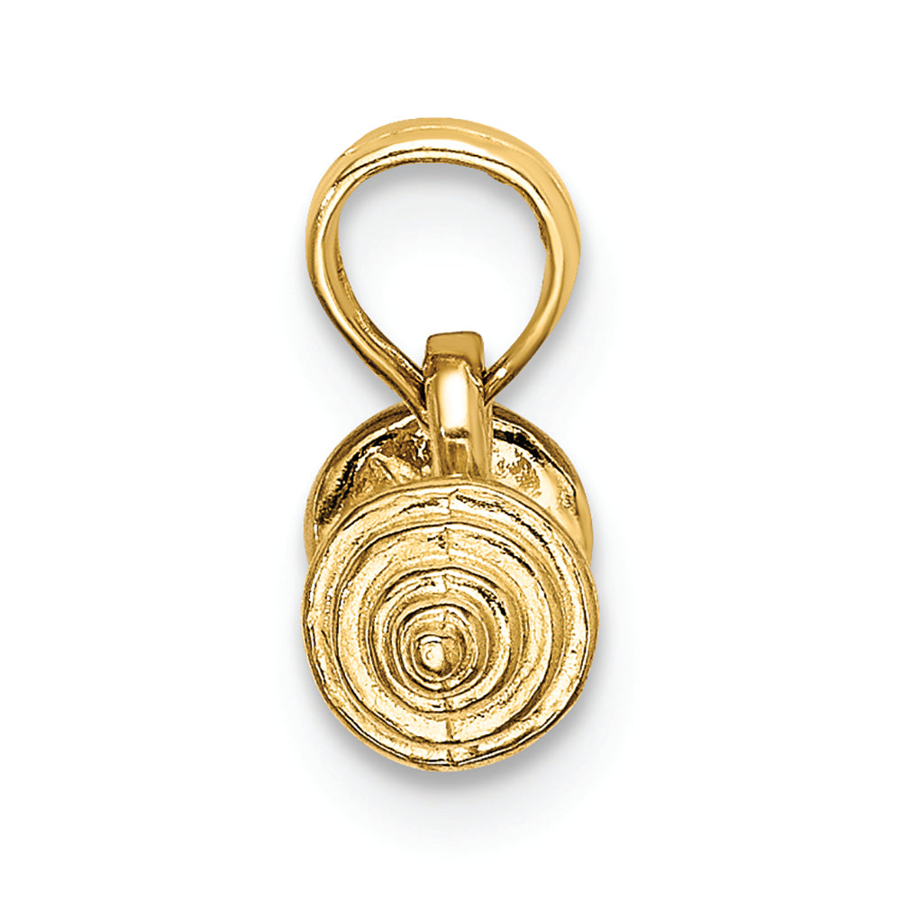 FJC Finejewelers 14k Yellow Gold Solid Polished 3d Dumbbell Charm