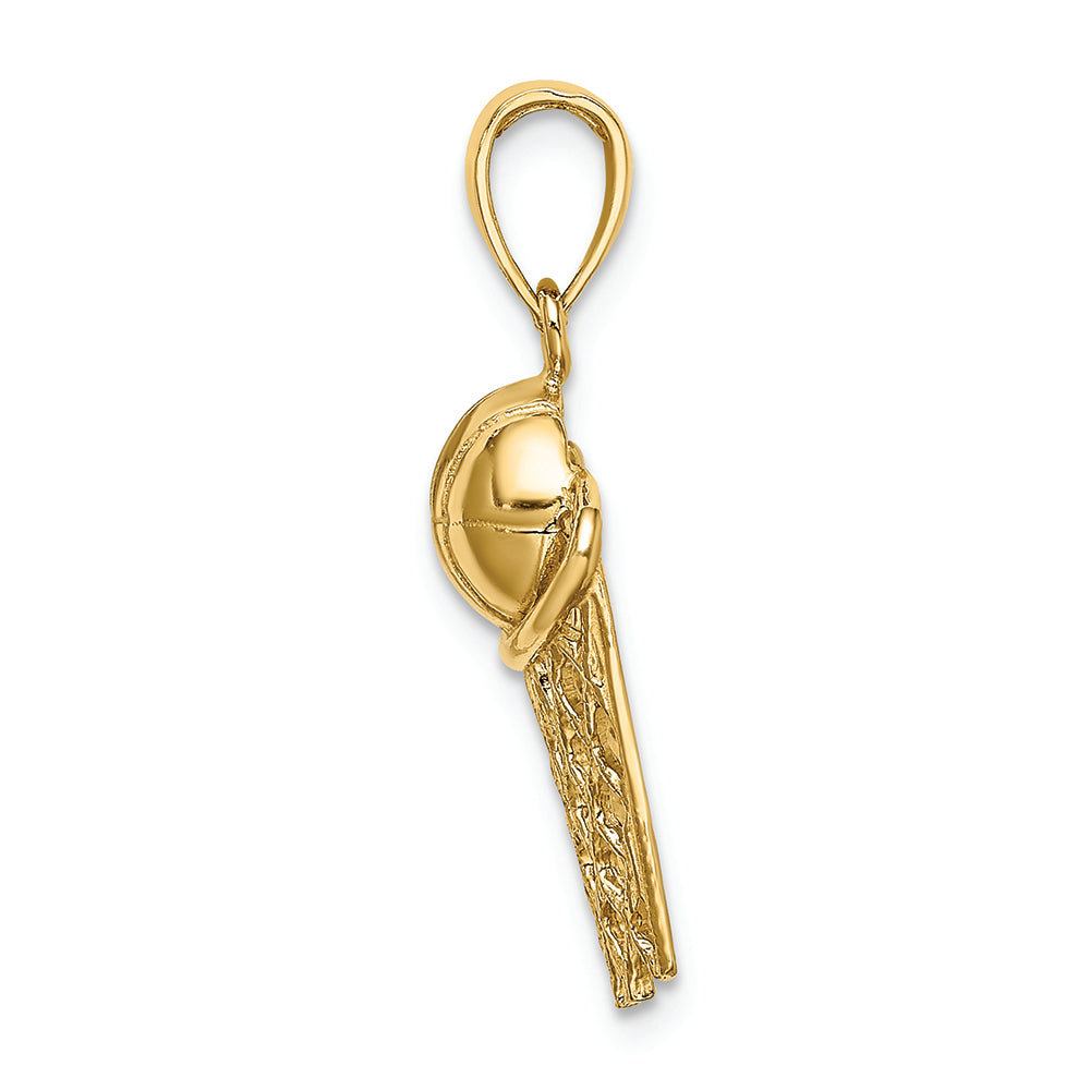 FJC Finejewelers 14k Yellow Gold Polished Basketball Net Charm