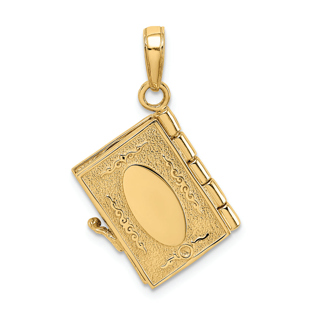 FJC Finejewelers 14k Yellow Gold Ten Commandments Bible Charm