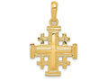 FJC Finejewelers 14k Yellow Gold Jerusalem Cross Charm