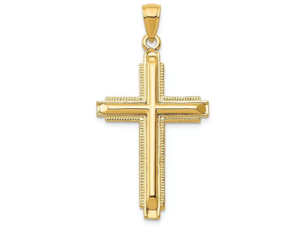 FJC Finejewelers 14k Yellow Gold Polished Cross Charm