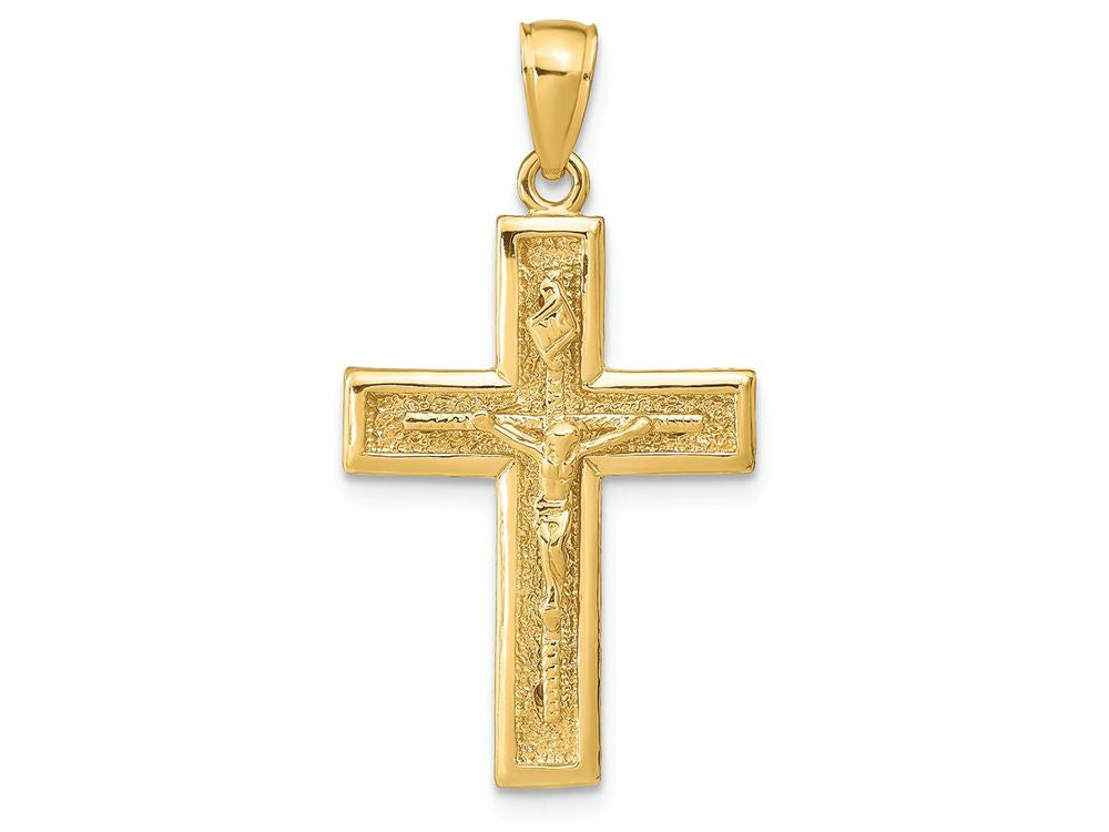 FJC Finejewelers 14k Yellow Gold Polished Crucifix Charm