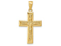 FJC Finejewelers 14k Yellow Gold Polished Crucifix Charm