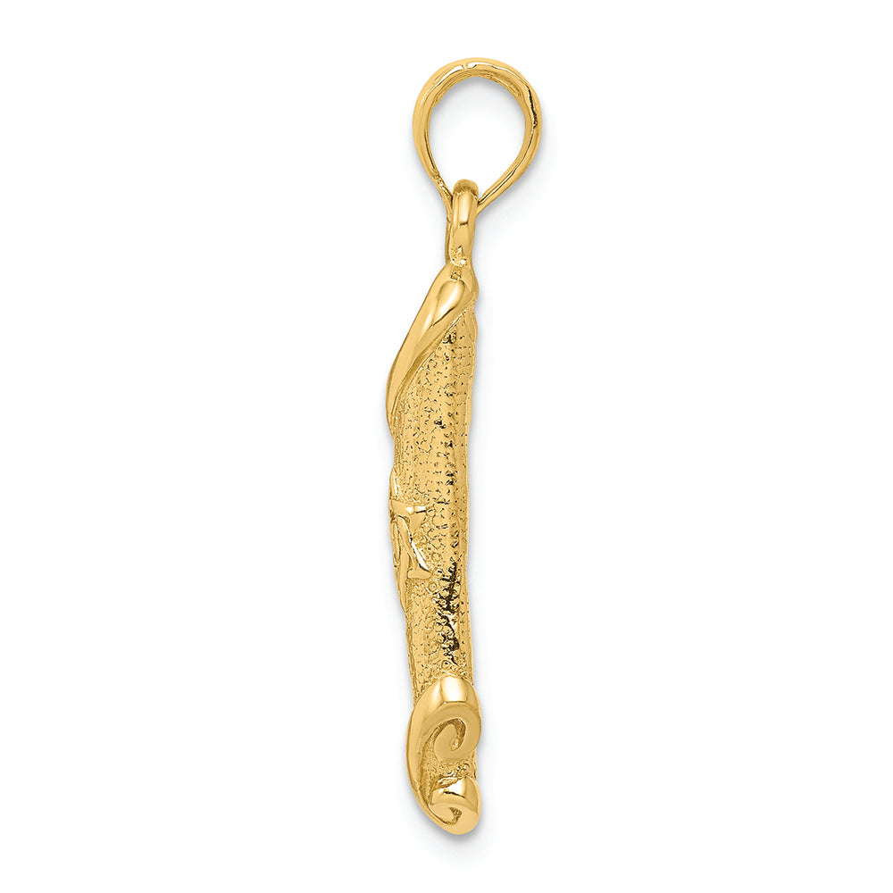 FJC Finejewelers 14k Yellow Gold Torah with Star Of David Charm