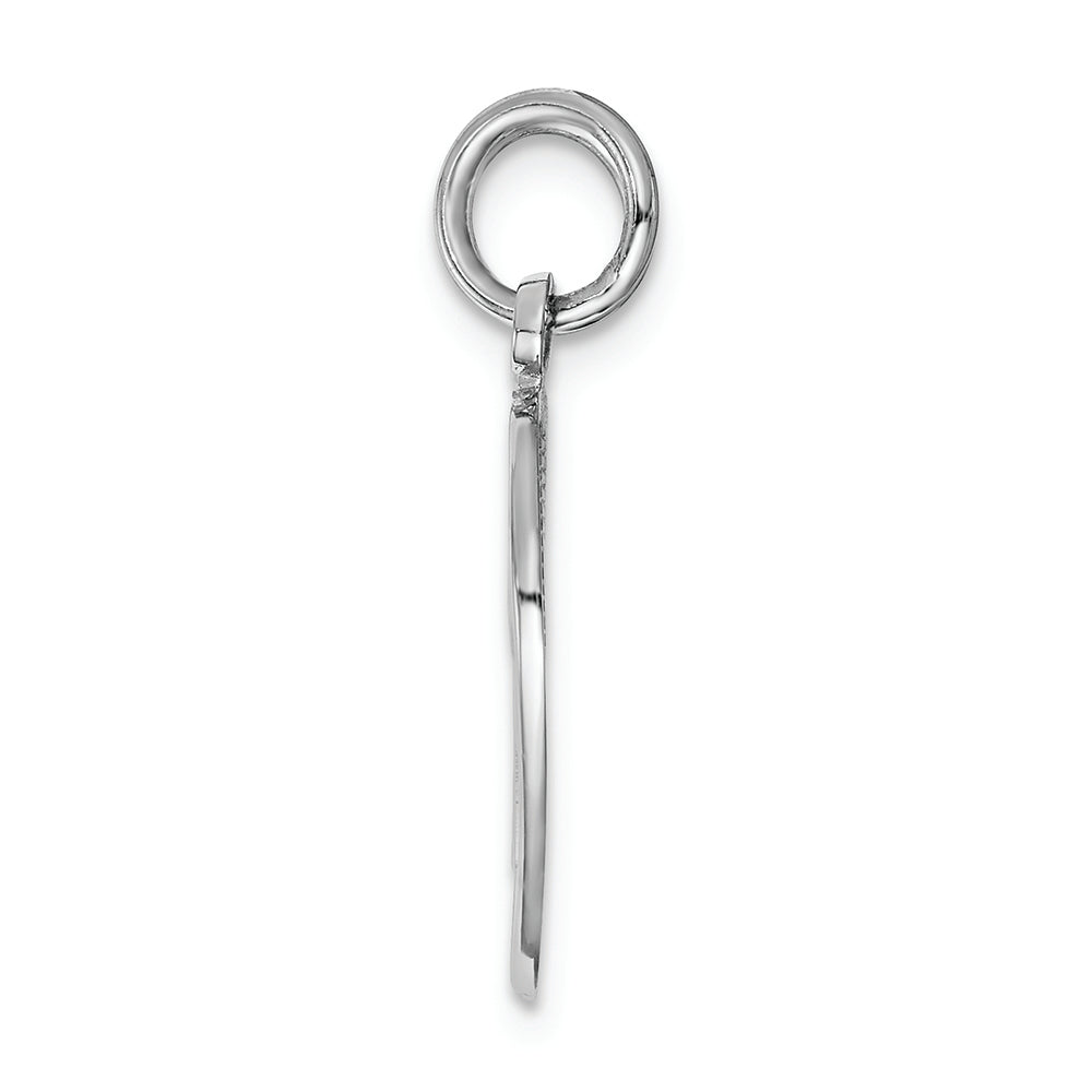 FJC Finejewelers 14k White Gold Daughtermom 2 Piece Heart Charm