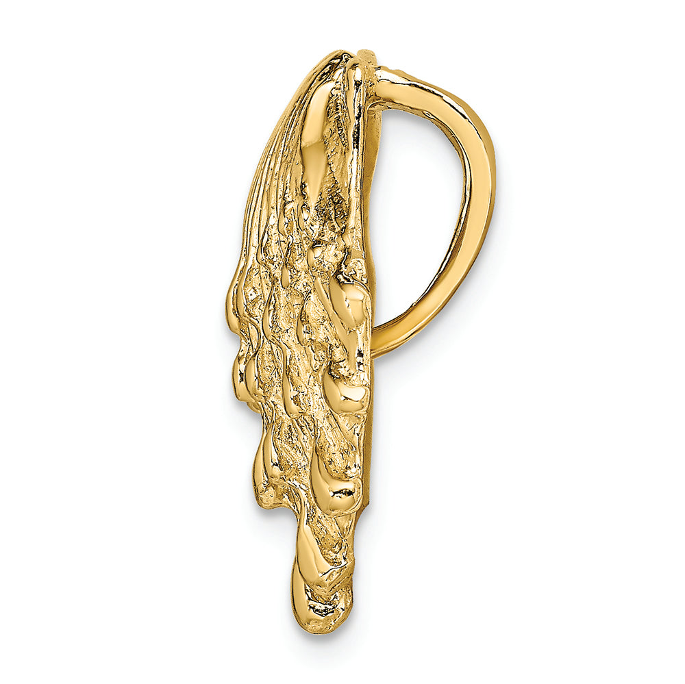 FJC Finejewelers 14k Yellow Gold Small Lion's Paw Shell Slide Charm