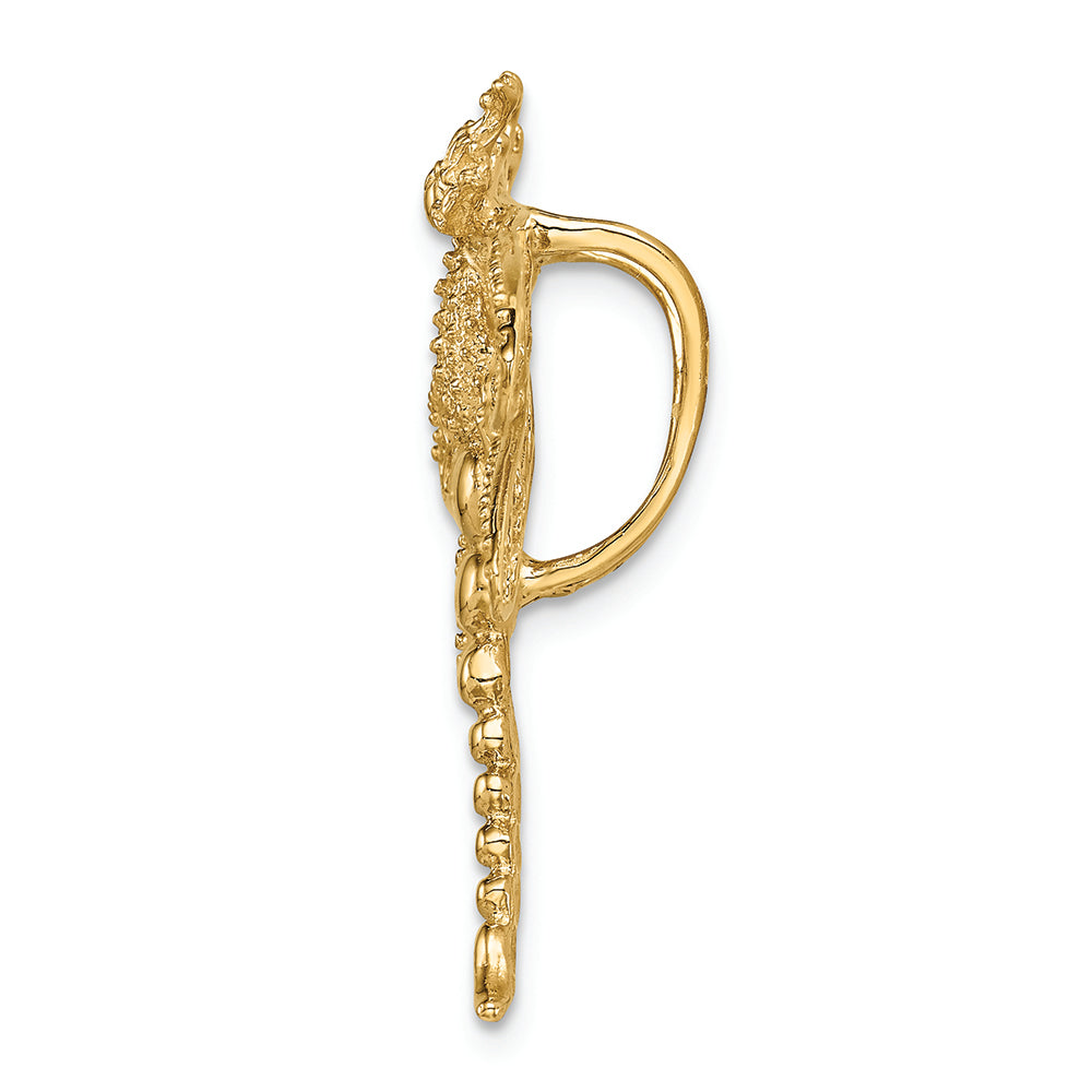 FJC Finejewelers 14k Yellow Gold Cut-out Dragonfly Slide Charm