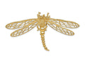 FJC Finejewelers 14k Yellow Gold Cut-out Dragonfly Slide Charm
