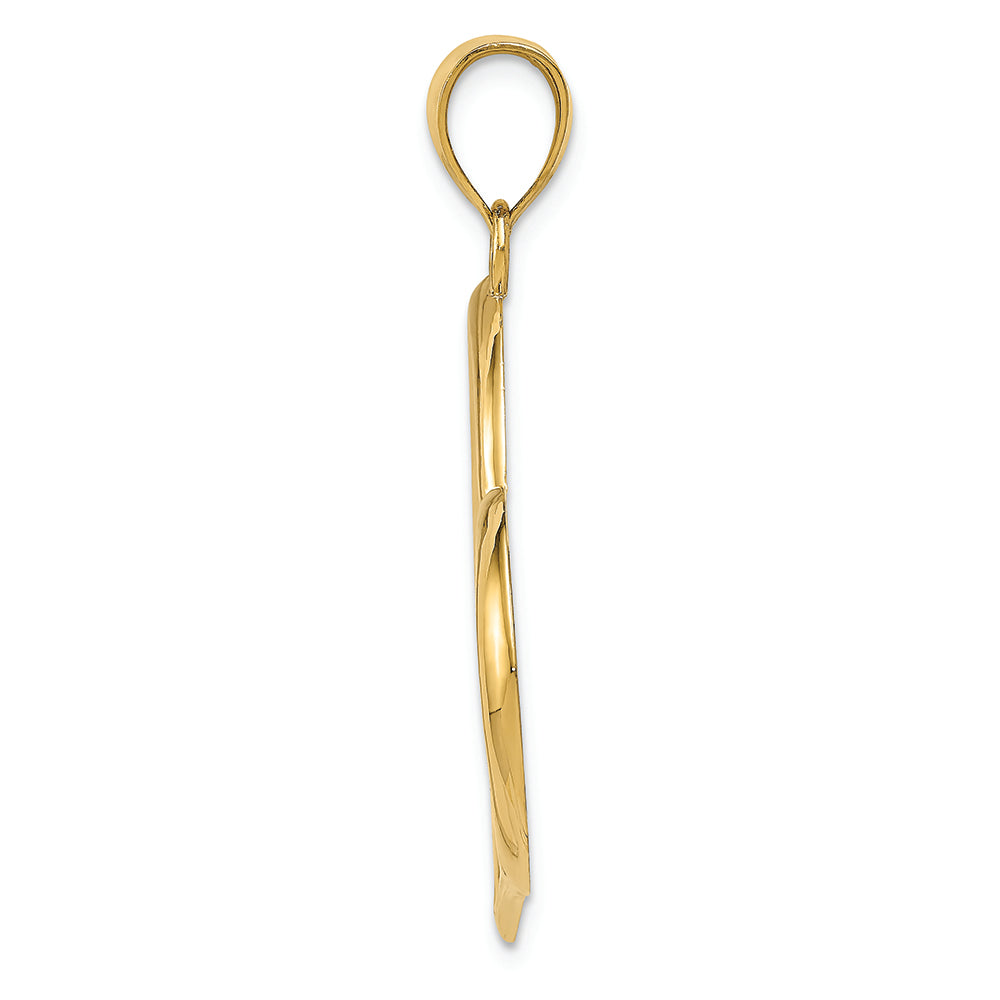 FJC Finejewelers 14k Yellow Gold Polished Heart Charm