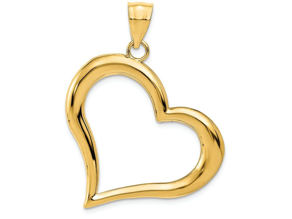 FJC Finejewelers 14k Yellow Gold Polished Heart Charm