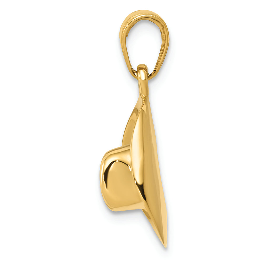 FJC Finejewelers 14k Yellow Gold 3d Cowboy Hat Charm