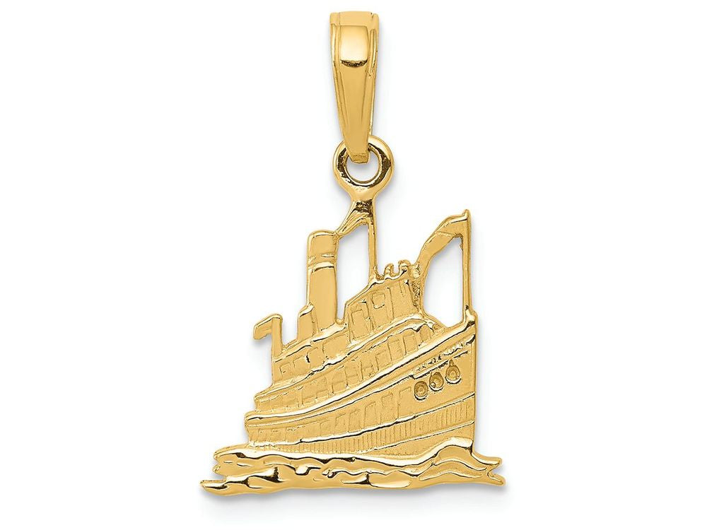FJC Finejewelers 14k Yellow Gold Cruise Ship Charm