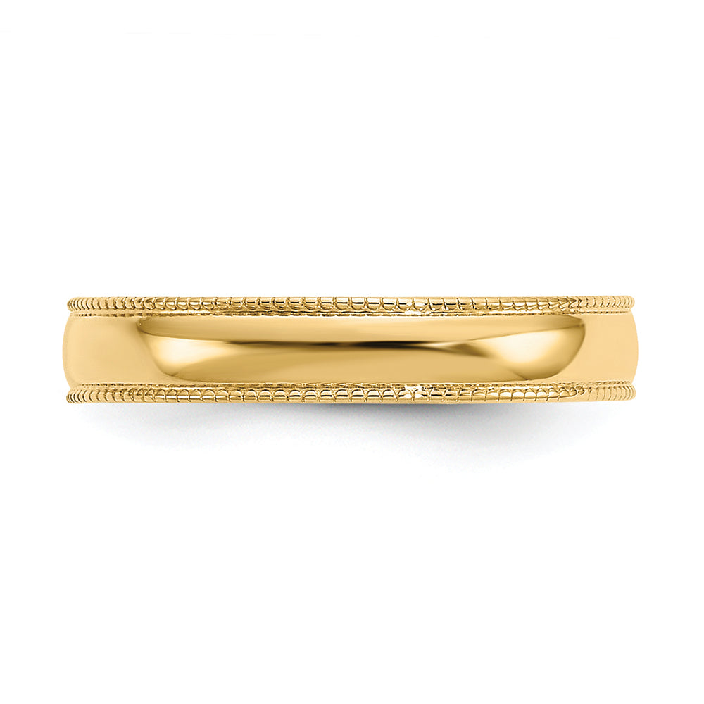 FJC Finejewelers 14k Yellow Gold Mill Grain Adjustable Toe Ring 3mm wide