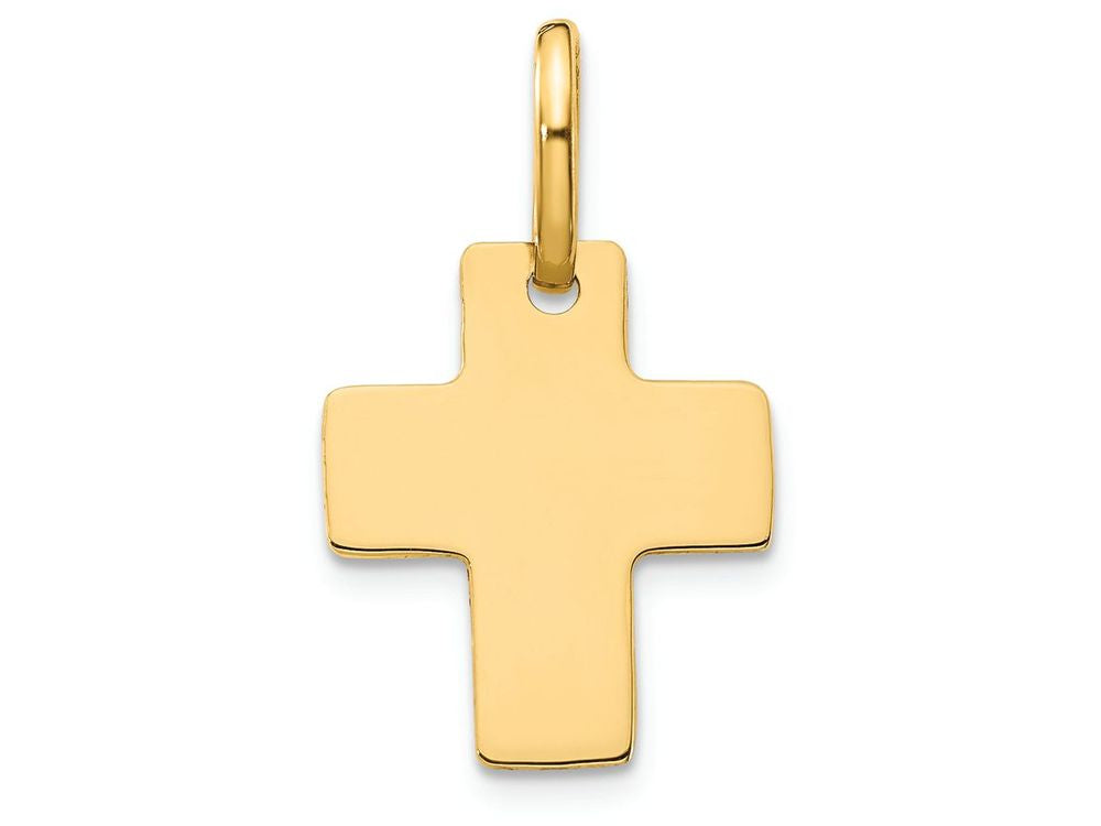 FJC Finejewelers 14k Yellow Gold Polished Cross Charm