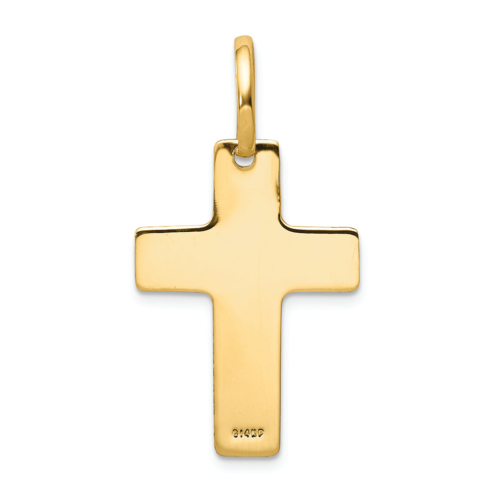 FJC Finejewelers 14k Yellow Gold Polished Cross Charm