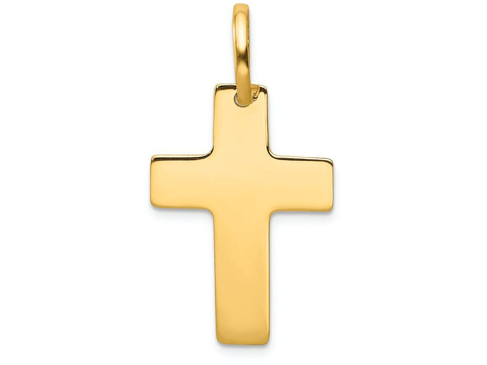 FJC Finejewelers 14k Yellow Gold Polished Cross Charm