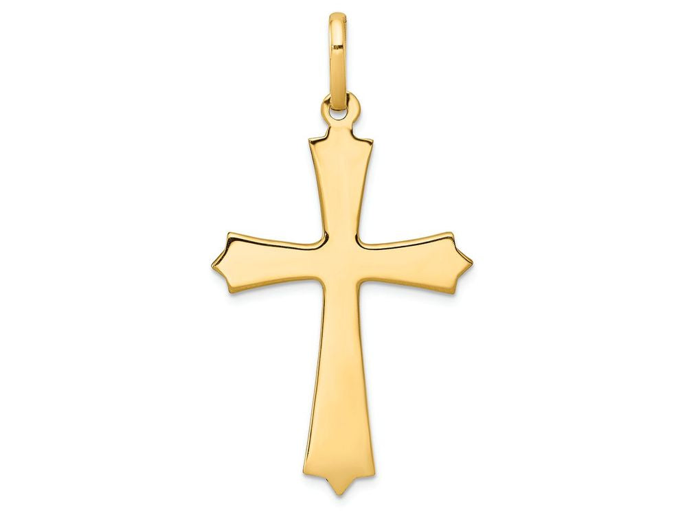 FJC Finejewelers 14k Yellow Gold Polished Cross Charm