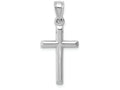 FJC Finejewelers 14k White Gold Hollow Cross Charm