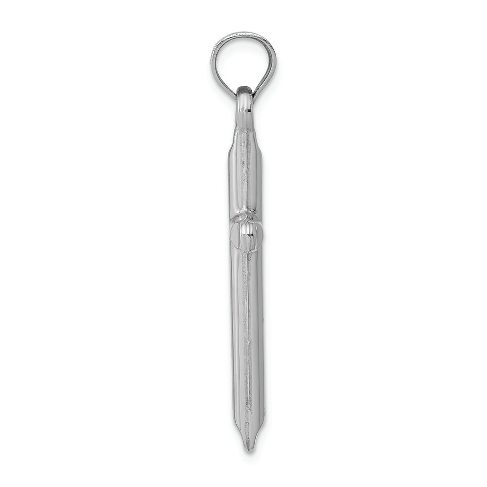 FJC Finejewelers 14k White Gold Hollow Cross Charm