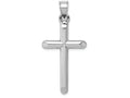 FJC Finejewelers 14k White Gold Hollow Cross Charm