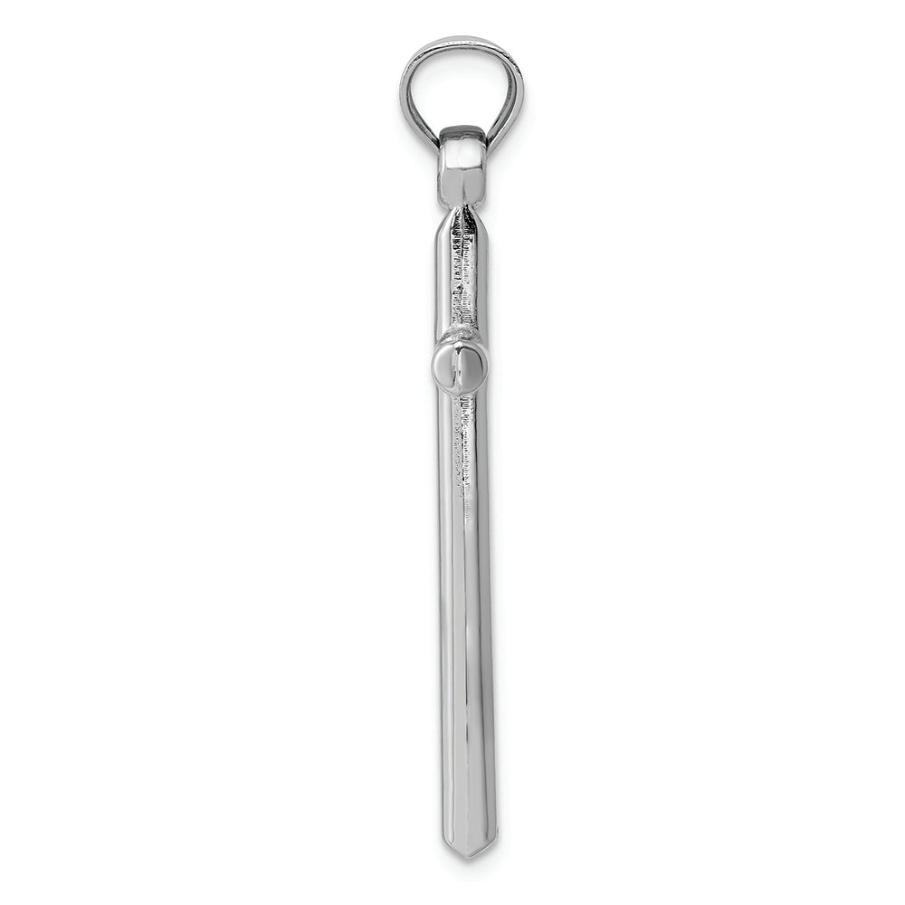 FJC Finejewelers 14k White Gold Hollow Cross Charm