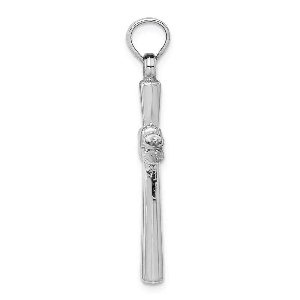 FJC Finejewelers 14k White Gold Hollow Cross Charm