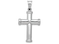 FJC Finejewelers 14k White Gold Hollow Cross Charm