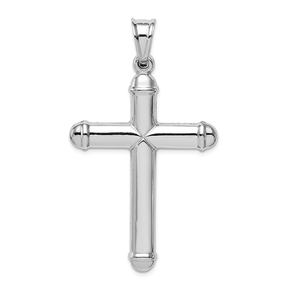 FJC Finejewelers 14k White Gold Hollow Cross Charm