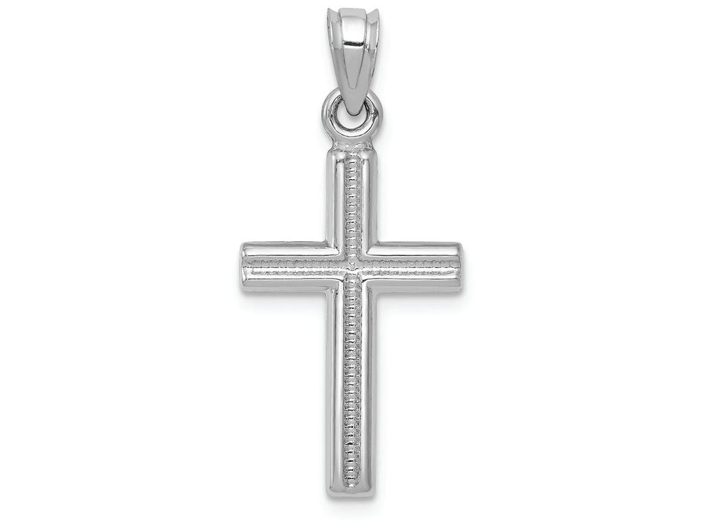 FJC Finejewelers 14k White Gold Cross Charm