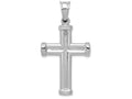 FJC Finejewelers 14k White Gold Hollow Cross Charm