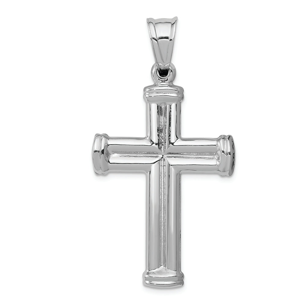 FJC Finejewelers 14k White Gold Reversible Crucifixcross Charm