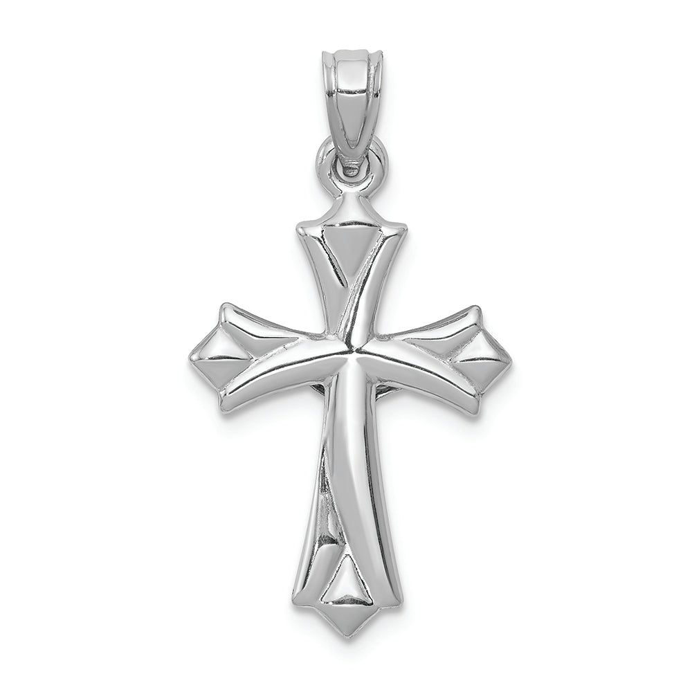 FJC Finejewelers 14k White Gold Reversible Crucifixcross Charm