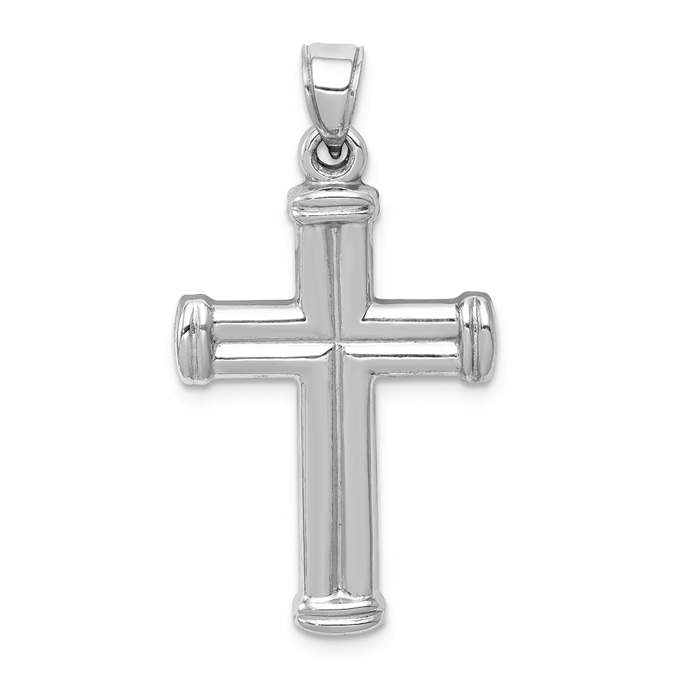 FJC Finejewelers 14k White Gold Reversible Crucifixcross Charm