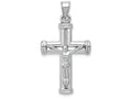 FJC Finejewelers 14k White Gold Reversible Crucifixcross Charm