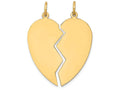 FJC Finejewelers 14k Yellow Gold 2 Piece Heart Charm