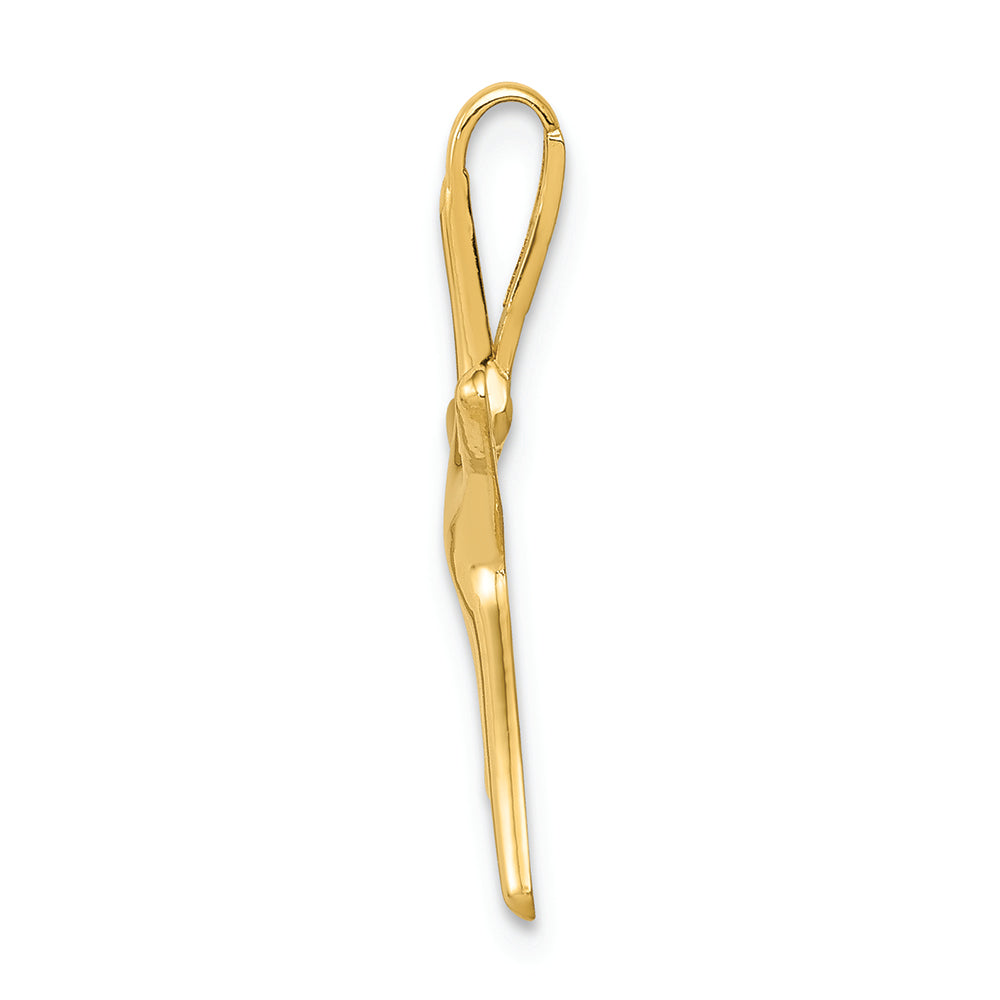 FJC Finejewelers 14k Yellow Gold Starfish Chain Slide Charm