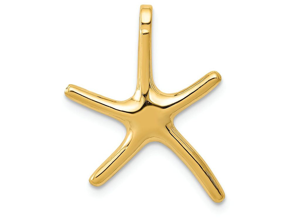 FJC Finejewelers 14k Yellow Gold Starfish Chain Slide Charm