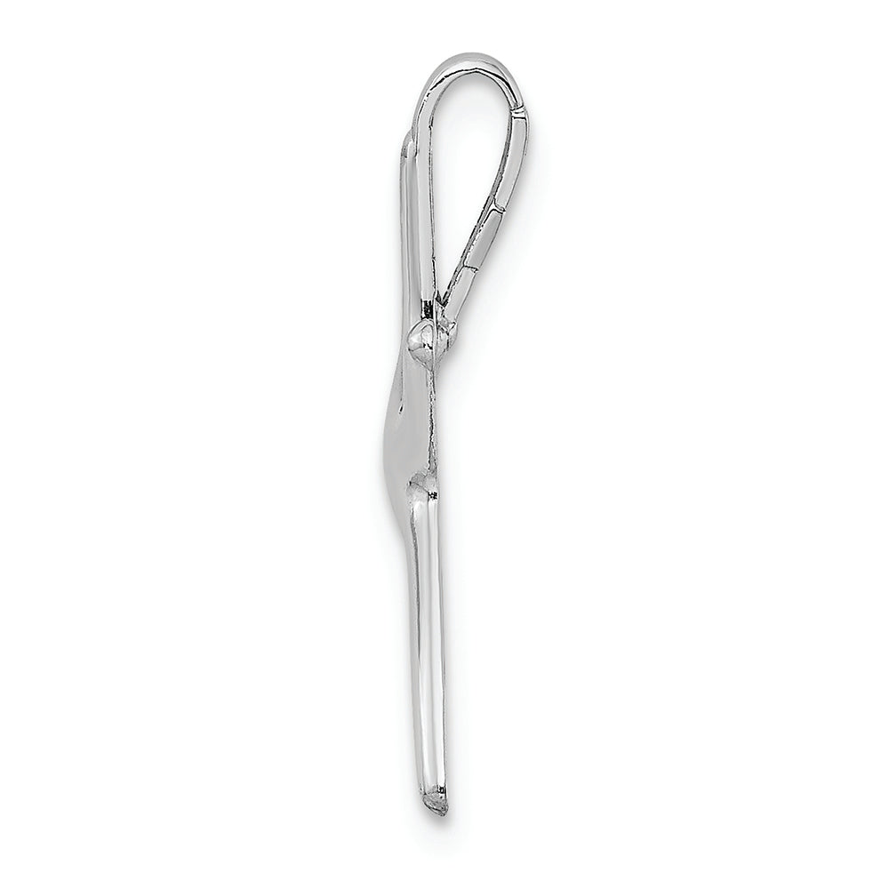 FJC Finejewelers 14k White Gold White Dancing Starfish Hidden Bail Charm