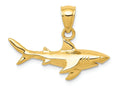 FJC Finejewelers 14k Yellow Gold Shark Charm