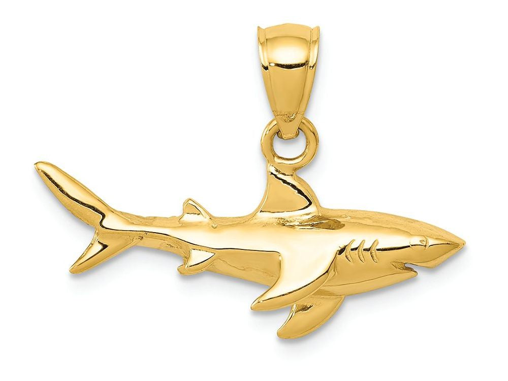 FJC Finejewelers 14k Yellow Gold Shark Charm