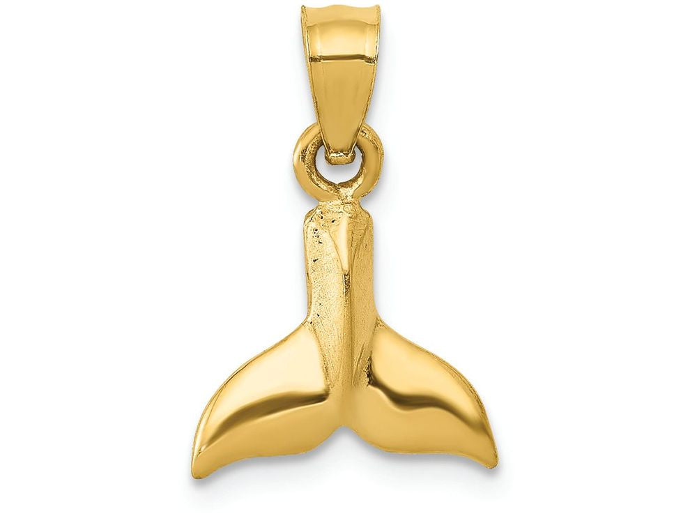 FJC Finejewelers 14k Yellow Gold Whale Tail Charm