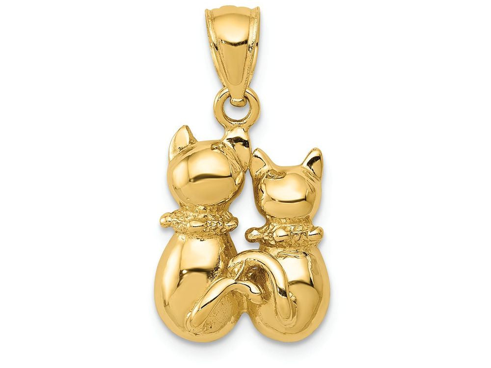 FJC Finejewelers 14k Yellow Gold Cat Charm