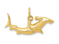 FJC Finejewelers 14k Yellow Gold Hammerhead Shark Charm