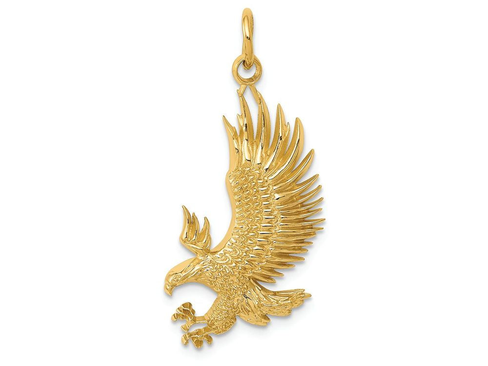 FJC Finejewelers 14k Yellow Gold American Bald Eagle Charm