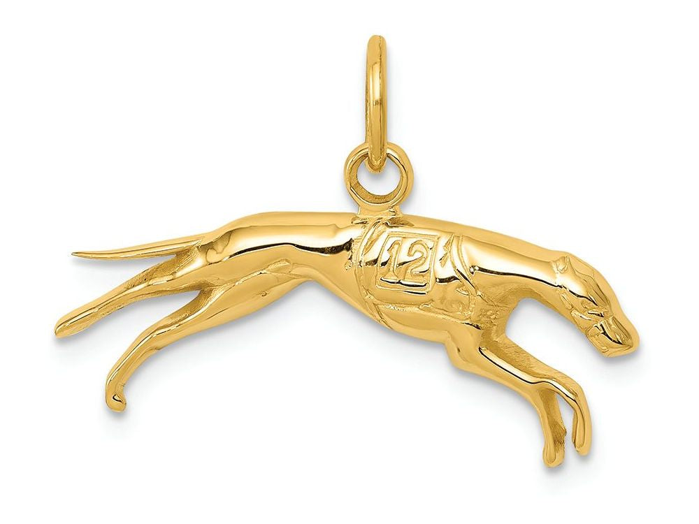 FJC Finejewelers 14k Yellow Gold Greyhound Charm