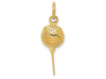FJC Finejewelers 14k Yellow Gold Golf Ball Charm