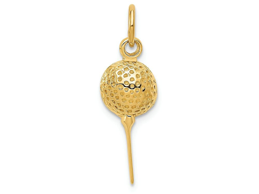 FJC Finejewelers 14k Yellow Gold Golf Ball Charm